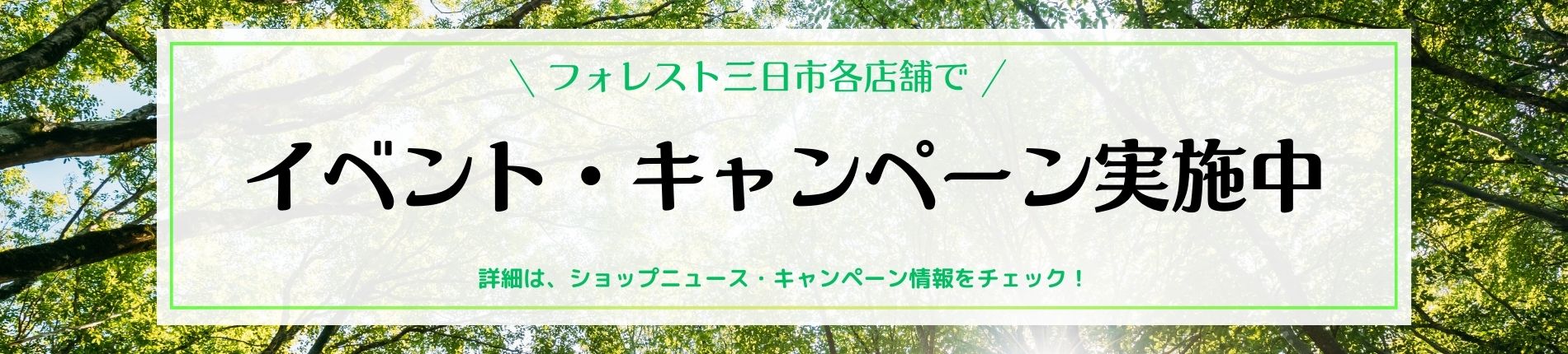 イベント・キャンペーン実施中